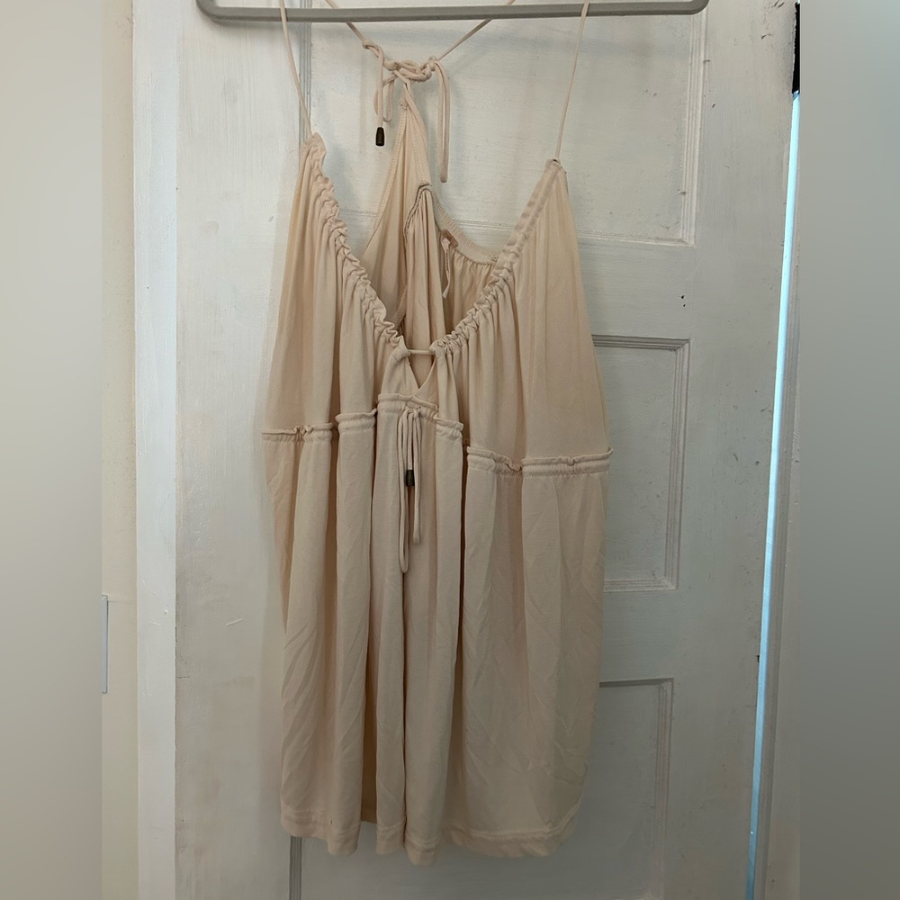 Free People Cream Halter Tank Top - Picture 4 of 4